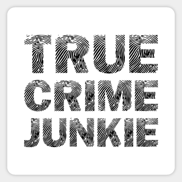 True Crime Junkie Sticker by colorsplash